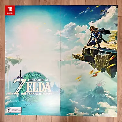 $299.99 • Buy Legend Of Zelda: Tears Of The Kingdom Gamestop Store Display Poster 4pc Set