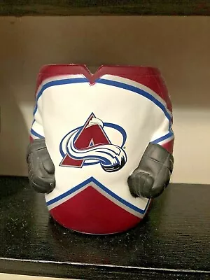 Labatt Blue Hockey Jersey Pop Beer Holder Koozie Foam Rubber Colorado Avalanche • $16.58