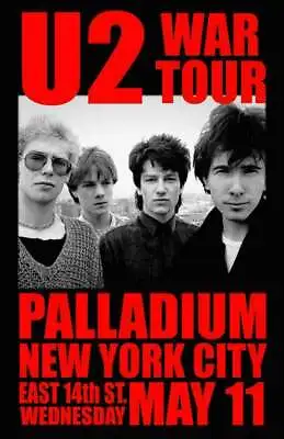 U2 Replica *palladium Nyc* 1983 Concert Poster • $13.99