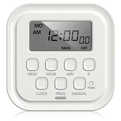 HBN 7 Day Heavy Duty Digital Timer Dual Outlet On/Off Programs 3-Prong • $13.99