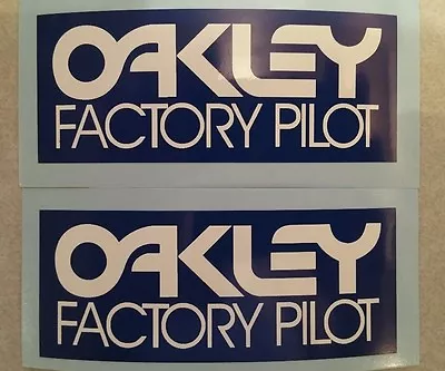 2! Oakley Factory Pilot Decal AHRMA Vintage Motocross RM YZ 125 250 400 465 500 • $11.47