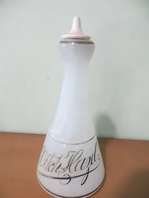 Original Antique Witch Hazel 1800's Barbershop Milk Glass Sprinkler Bottle • $155