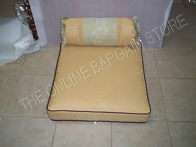 Frontgate Carlisle Sunbrella Chair Ottoman Replacement Cushion 22x23 Sasian Tan • £75.98