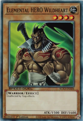£0.99 • Buy YuGiOh Elemental HERO Wildheart SGX3-ENA06 Common 1st Edition