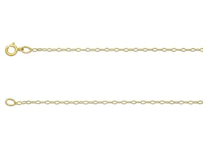£27.95 • Buy 9ct Solid Yellow Gold Ladies Trace Chain 16  - 20 