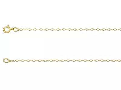 £25.95 • Buy 9ct Solid Yellow Gold Ladies Trace Chain 16  - 20 