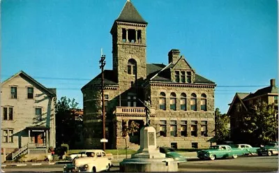 Woonsocket RI Rhode Island Civil War Monument Court House Vintage Postcard • $7.99