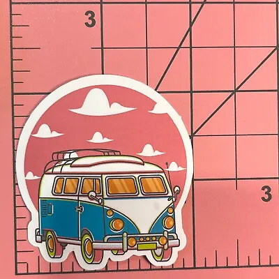 Pink Sunset VW Bus Vinyl Sticker Decal Sticker Bomb Hippie Wanderlust Adventure • $4.99