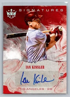 2018 Panini Diamond Kings DK Signatures  #S-IK Ian Kinsler Auto Card /99 • $10.99