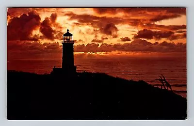 Ilwaco WA-Washington North Head Lighthouse Antique Vintage Souvenir Postcard • £7.59
