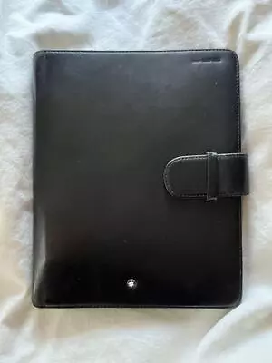 MONTBLANC Original Notebook Meisterstuck Organizer Large L Black A5 SIZE • $359.95