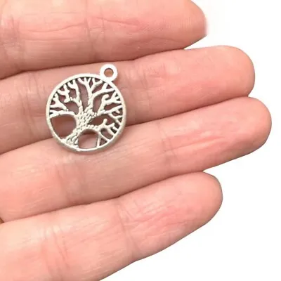 £2.95 • Buy Tree Of Life Charm, Pendant Antique Silver Findings CH8 - 10 Pack