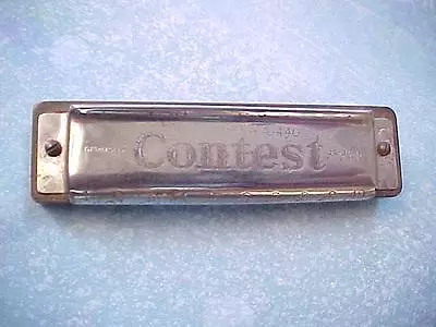 Vintage A-440 CONTEST Harmonica Key Of C - U.S. Zone Germany Sounds Nice • $19.85