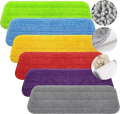 UK New Replacement Mop Microfibre Washable Refill Dust Floor Cloth Cleaning Pads • £1.95