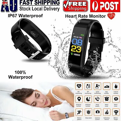 $24.89 • Buy Smart Watch Bluetooth Fitness Tracker Heart Rate Blood Pressure For IOS Android