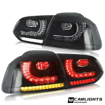 Customized SMOKED LED Taillights For 10-14 VW GOLF 6 MK6 GTI 12-13 Golf R • $249.99