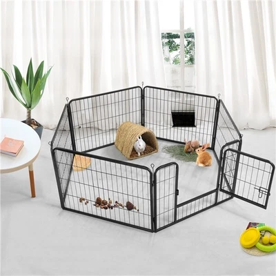 $59.98 • Buy Heavy Duty Dog Playpen 24  Foldable Pet Pen Exercise Fence 6/12/18/30 Panels 