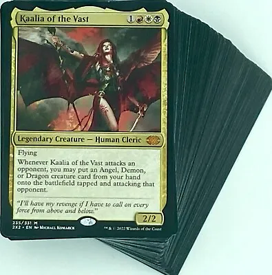 ***Custom Commander Deck*** Kaalia Of The Vast - Dragons Demons Angels - MTG • $99.85