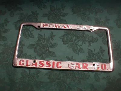 Vintage Classic Car Co. Poway California License Plate Frame • $14.55