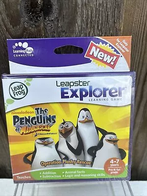 Leapfrog Leapster Explorer The Penguins 🐧Of Madagascar Game Cartridge New. • £10.59