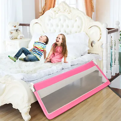 Toddlers Foldable Bed Rail 180cm Extra Long Swing Down Kids Bed Guardrail • £34.95