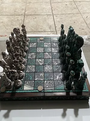 Vintage Antique Maya Vs. Spanish Conquistadors Chess Set • $235