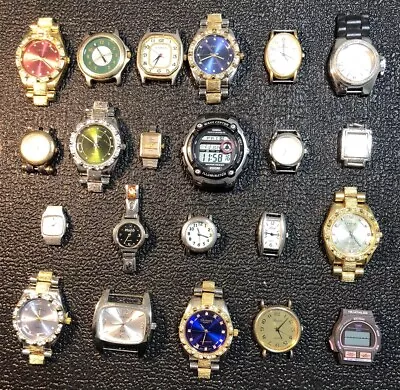 Men’s & Women’s Vintage To Now Watch Dial/Case Lot Of 22SeikoWalthamCasio • $29.99