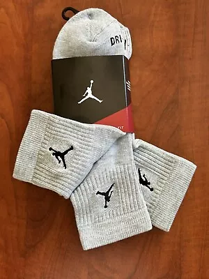 Nike Air Jordan 3 Pairs Everyday Max Ankle Socks Men?s Size L  8-12(Gray) • $17.99