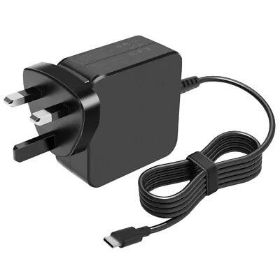 45W TYPE-C USB-C Laptop Power Adapter Charger For Lenovo Acer HP Apple Sony ASUS • £11