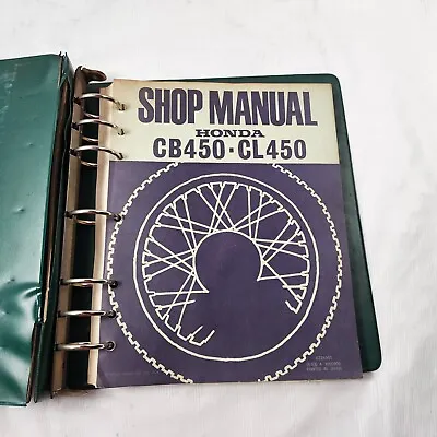 Honda Service Shop Repair Manual Book 1974 + CB450 CL450 CL CB 450 6228301 • $115