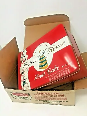 Vintage 5LB Hostess House Supreme Fruit Cake-Original Tin W/Box-Empty Tin (OC) • $55