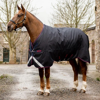 £146.95 • Buy  Amigo Bravo 12 XL Standard Neck 0g Turnout Horse Rug - Navy/Navy/Red