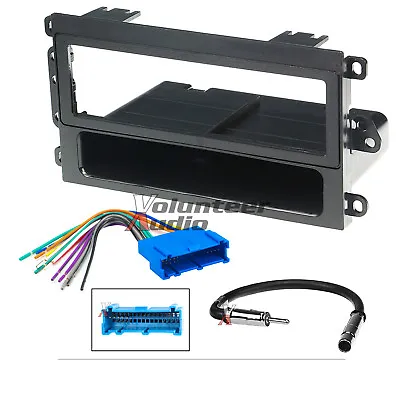 $26.32 • Buy Car Radio Stereo CD Player Dash Install Mounting Trim Bezel Panel Kit + Harness