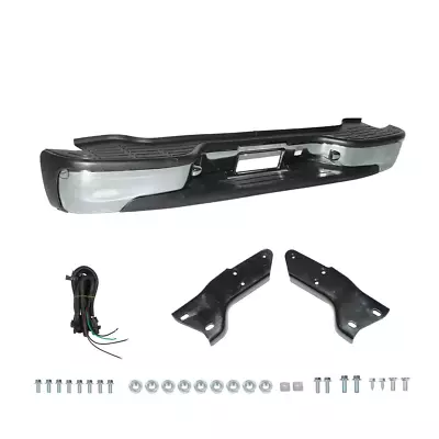 Complete Chrome Rear Bumper For 2000-2006 GMC Sierra Tahoe Yukon 1500 2500 3500 • $152.94