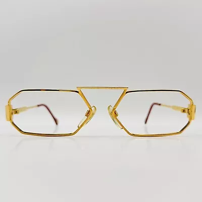 Pascal Morabito Eyeglasses Men's Angular Gold Mod. Cubic Vintage 80s 22KT Gp • $183.65