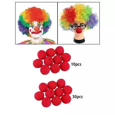 Red Clown Noses Bulk 50mm Supplies Photo Props For Halloween Party Festival • $6.89