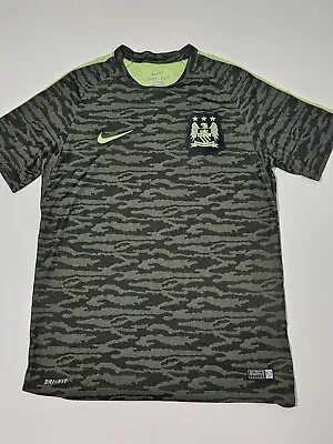 Nike Manchester City Training Football Soccer Jersey 2015-2016 Mens Medium • $26.99