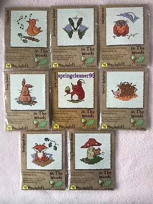 Mouseloft Cross Stitch ~ In The Woods ~ Selection Of Animals ~ Choice Of 8 • £3.40