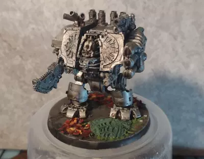 40k World Eaters Custom Painted Chaos Dreadnought Fully Armed Melta Cannon OOP • $120