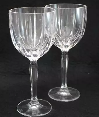 Waterford Crystal Marquis Omega Pair Of 2 All Purpose Wine Glasses • $45.88