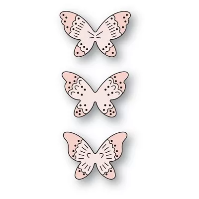 Poppystamps Nordic Butterfly Trio Craft Die • $7.95