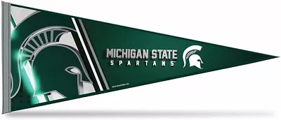 Michigan State University Spartans Soft Felt Pennant Primary Logo 12x30 Inch • $14.79