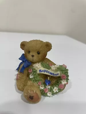 Cherished Teddies 111891 September Sparkling Hearts September Mini 2  Figurine • $9.99