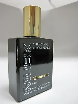 MUSK MONSIEUR FOR MEN By HOUBIGANT 1.95 FL Oz / 55 ML After Shave Splash No Box • $49.99