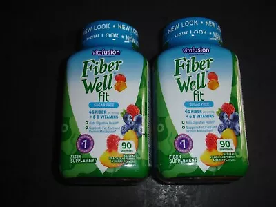 2 Vitafusion Fiber Well Fit180 Gummies Total New Sealed Read Comments • $6.99