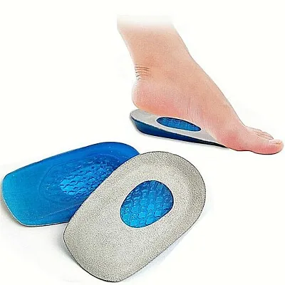 £3.95 • Buy Silicone Heel Support Shoe Pads Gel Orthotic Plantar Care Insert Insoles Cushion