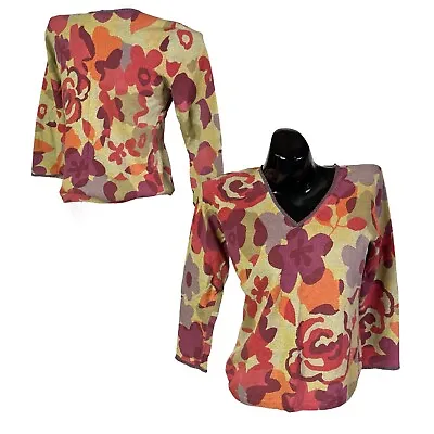 Sigrid Olsen Y2k Vintage Floral Shirt Size Women’s Medium • $12