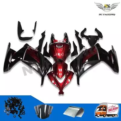 WOO Injection Red Black ABS Fairing Fit For Kawasaki Ninja 2013-2017 EX300 A035 • $489.99