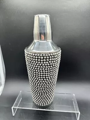 VTG Max Studio Home Cocktail Shaker SS W/Chrome Bead Work • $25