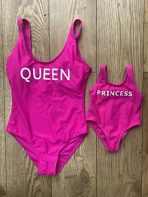 Hot Pink Mum & Baby Matching Set Swimsuit New Patpat S & 18m Summer Towie Pool • $26.11